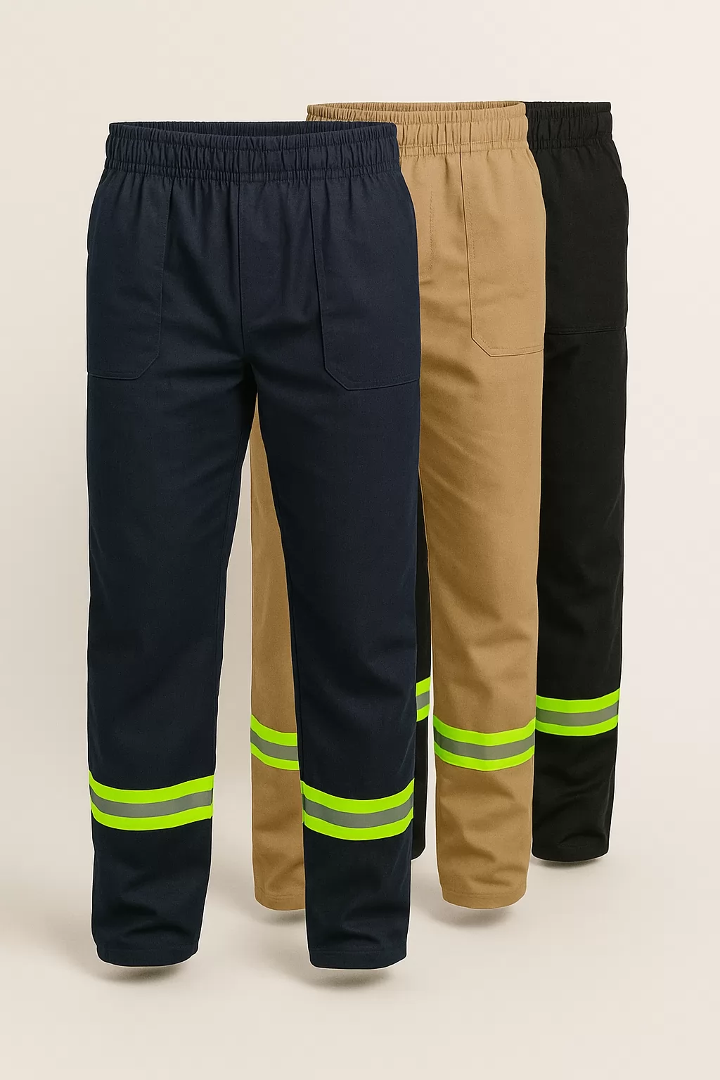 Calça Brim com Faixa Refletiva Com ou Sem Personalização
